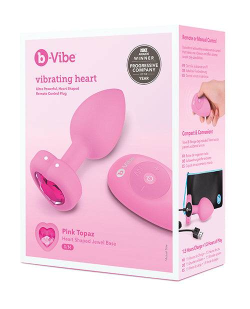 B-vibe Vibrating Heart Plug - SEX LOVE DOLLS