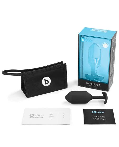 B-vibe Weighted Snug Plug 3 - 180 G - SEX LOVE DOLLS