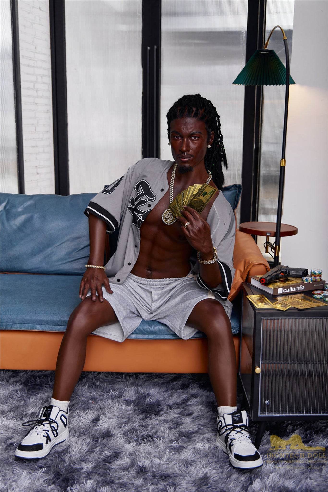 Bill Ebony Silicone Male Sex Doll - IronTech Doll® - SEX LOVE DOLLS