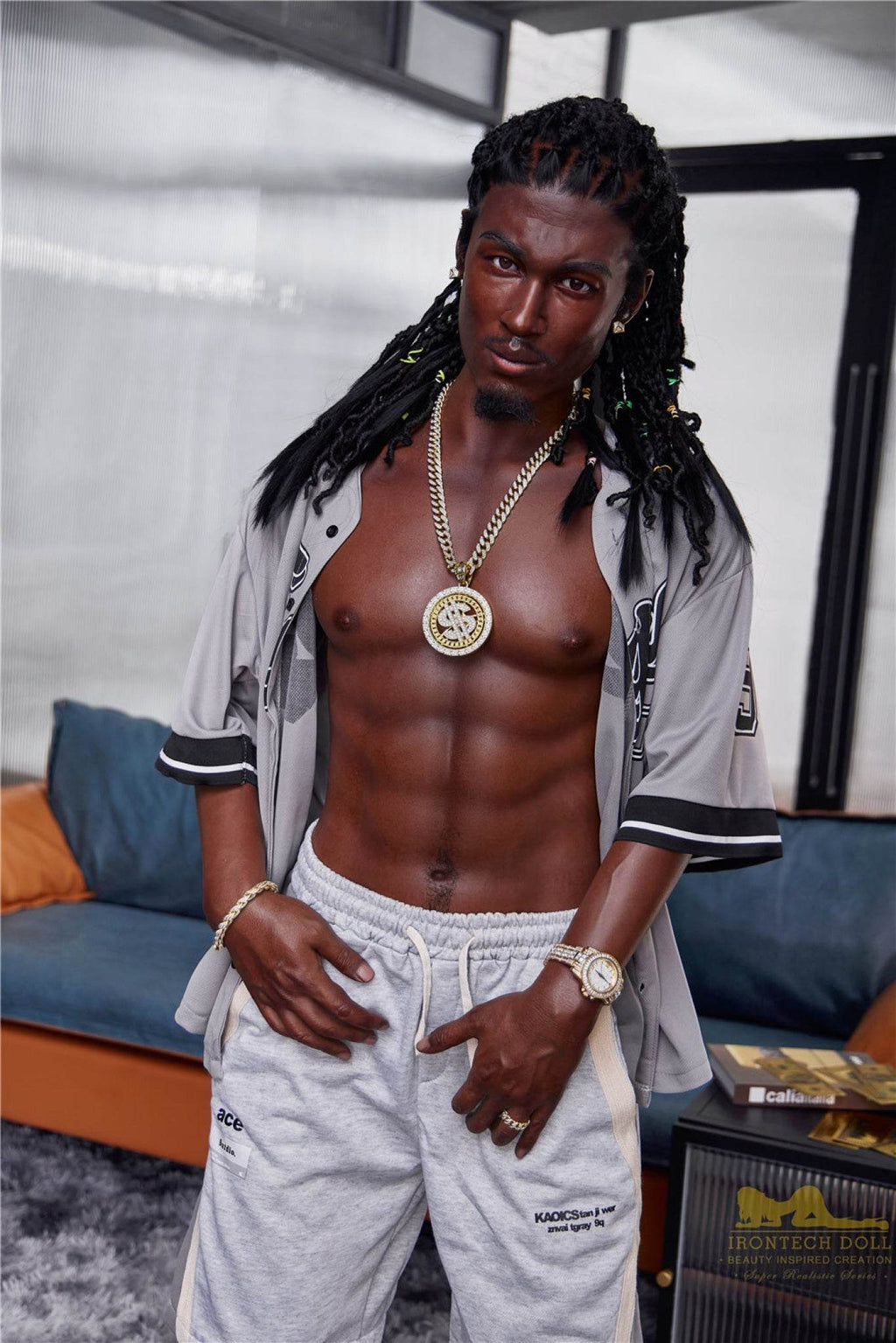 Bill Ebony Silicone Male Sex Doll - IronTech Doll® - SEX LOVE DOLLS