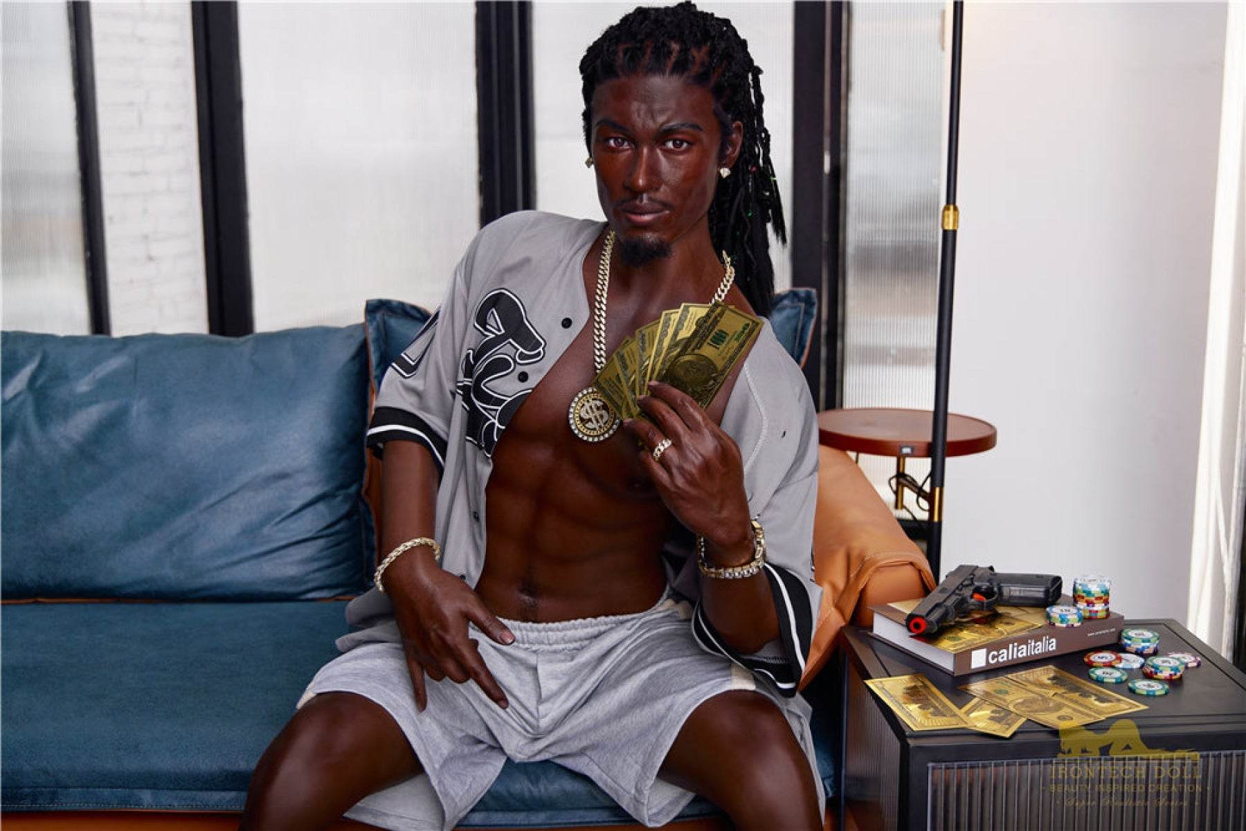 Bill Ebony Silicone Male Sex Doll - IronTech Doll® - SEX LOVE DOLLS