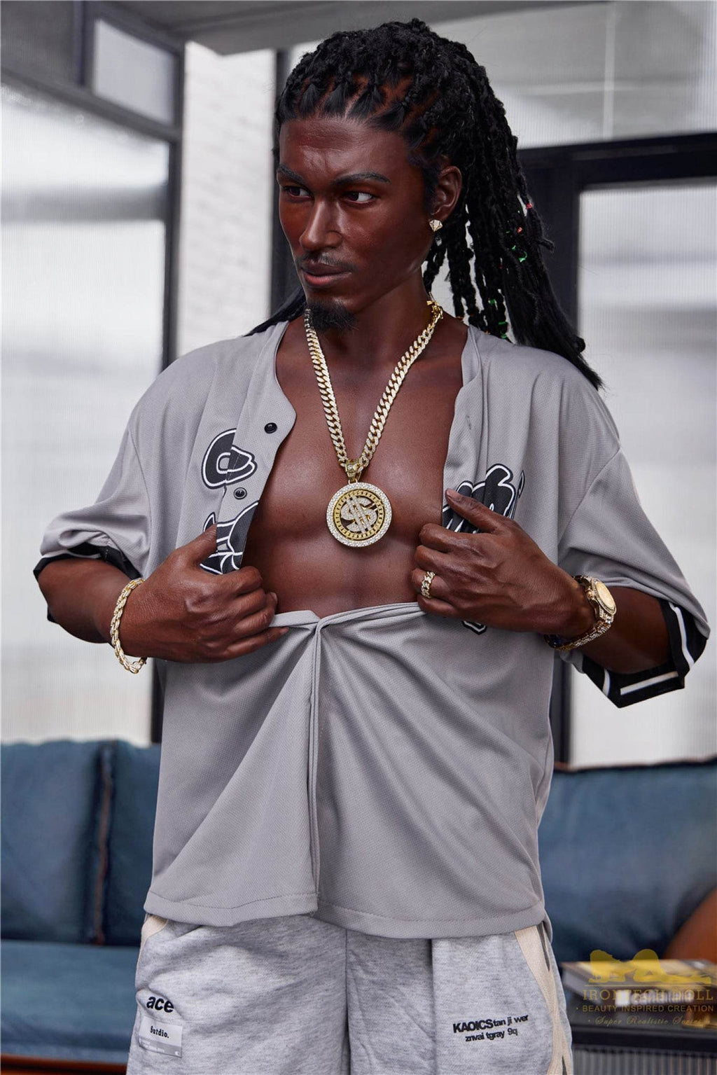 Bill Ebony Silicone Male Sex Doll - IronTech Doll® - SEX LOVE DOLLS