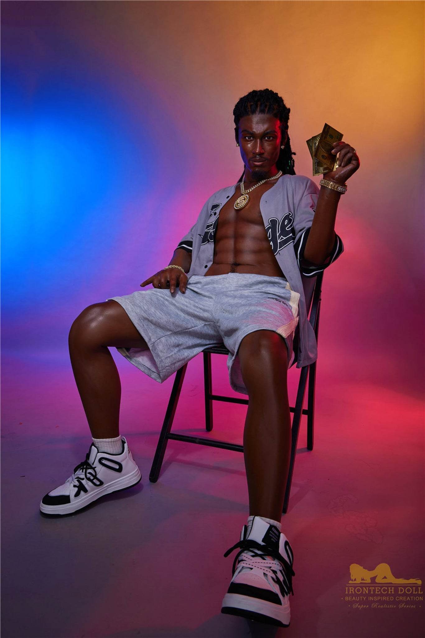 Bill Ebony Silicone Male Sex Doll - IronTech Doll® - SEX LOVE DOLLS