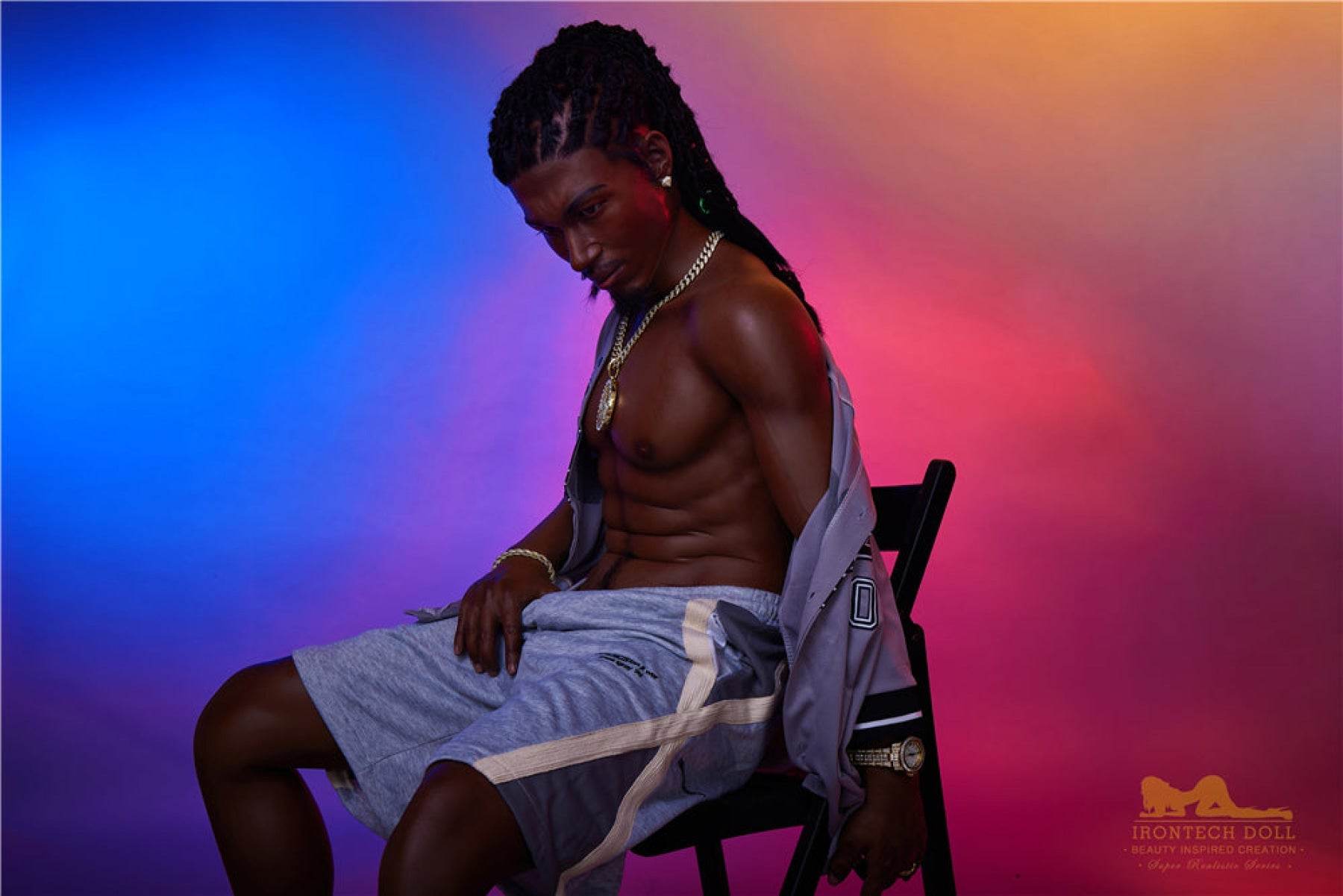 Bill Ebony Silicone Male Sex Doll - IronTech Doll® - SEX LOVE DOLLS