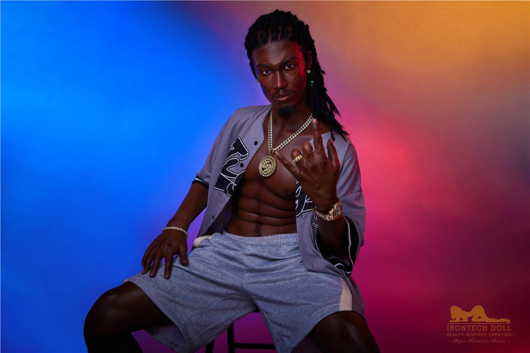 Bill Ebony Silicone Male Sex Doll - IronTech Doll® - SEX LOVE DOLLS