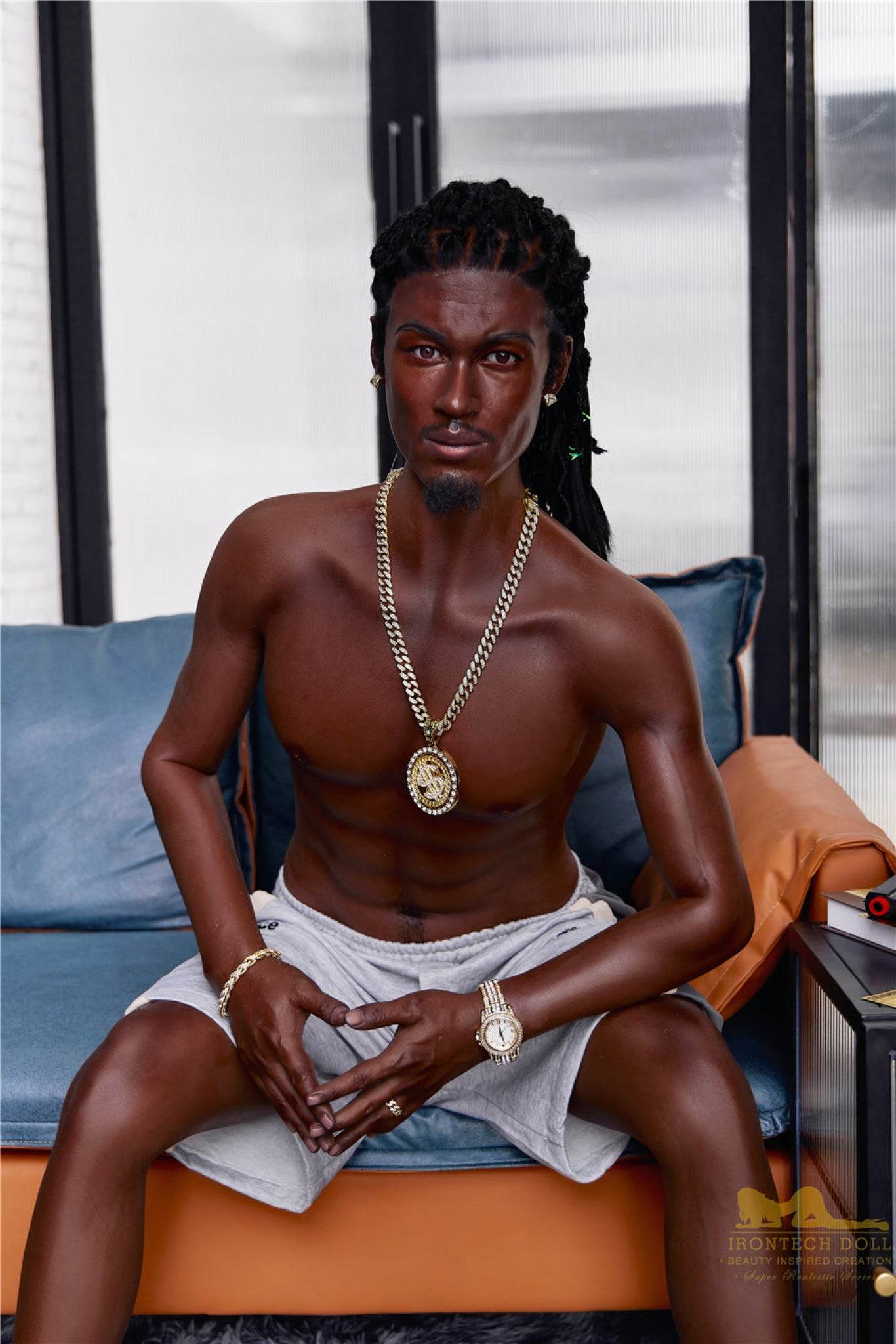 Bill Ebony Silicone Male Sex Doll - IronTech Doll® - SEX LOVE DOLLS