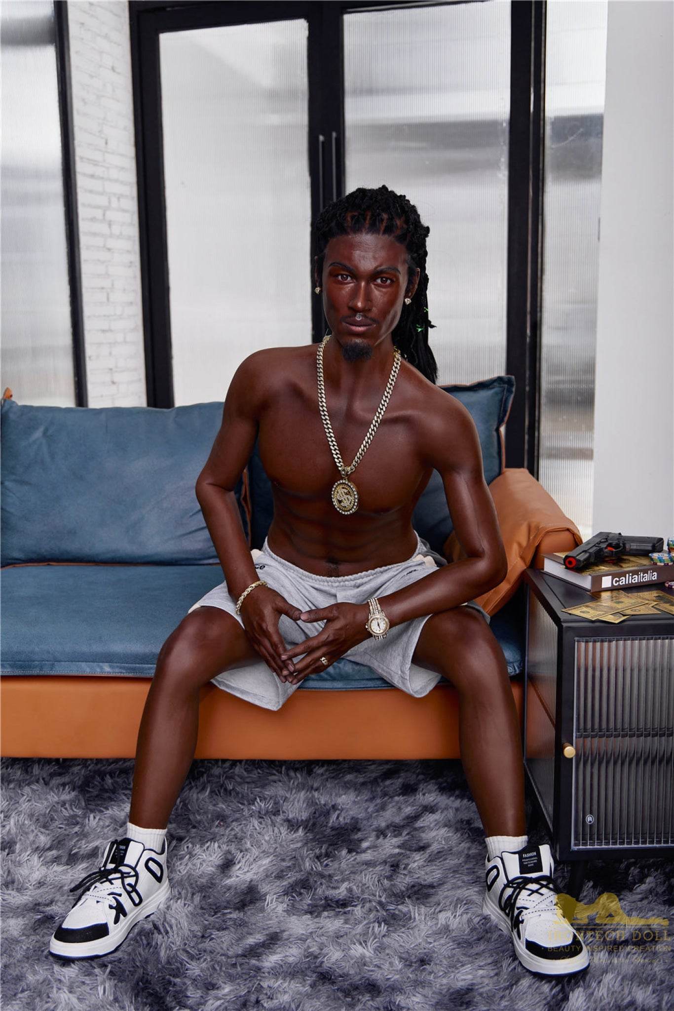 Bill Ebony Silicone Male Sex Doll - IronTech Doll® - SEX LOVE DOLLS