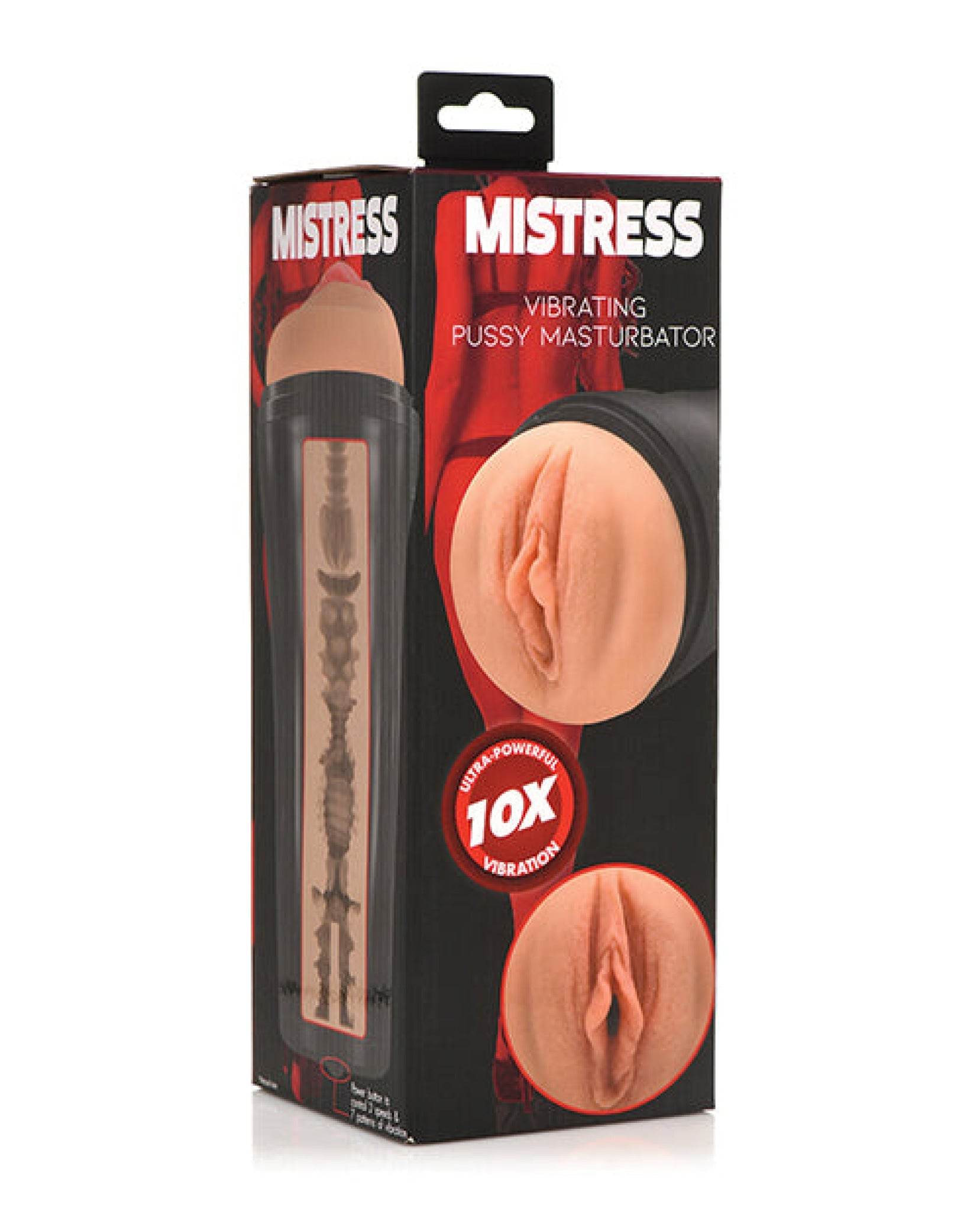 Curve Toys Mistress Vibrating Pussy Masturbator - Tan - SEX LOVE DOLLS