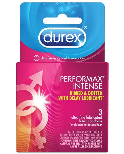 Durex Performance Intense Condom - Box Of 3 - SEX LOVE DOLLS