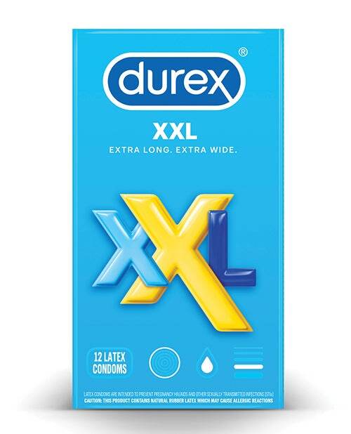 Durex Xxl Condoms - Pack Of 12 - SEX LOVE DOLLS