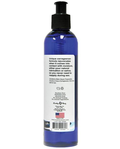 Earthly Body Waterslide Personal Lubricant w/Carrageenan - 8 oz Bottle - SEX LOVE DOLLS