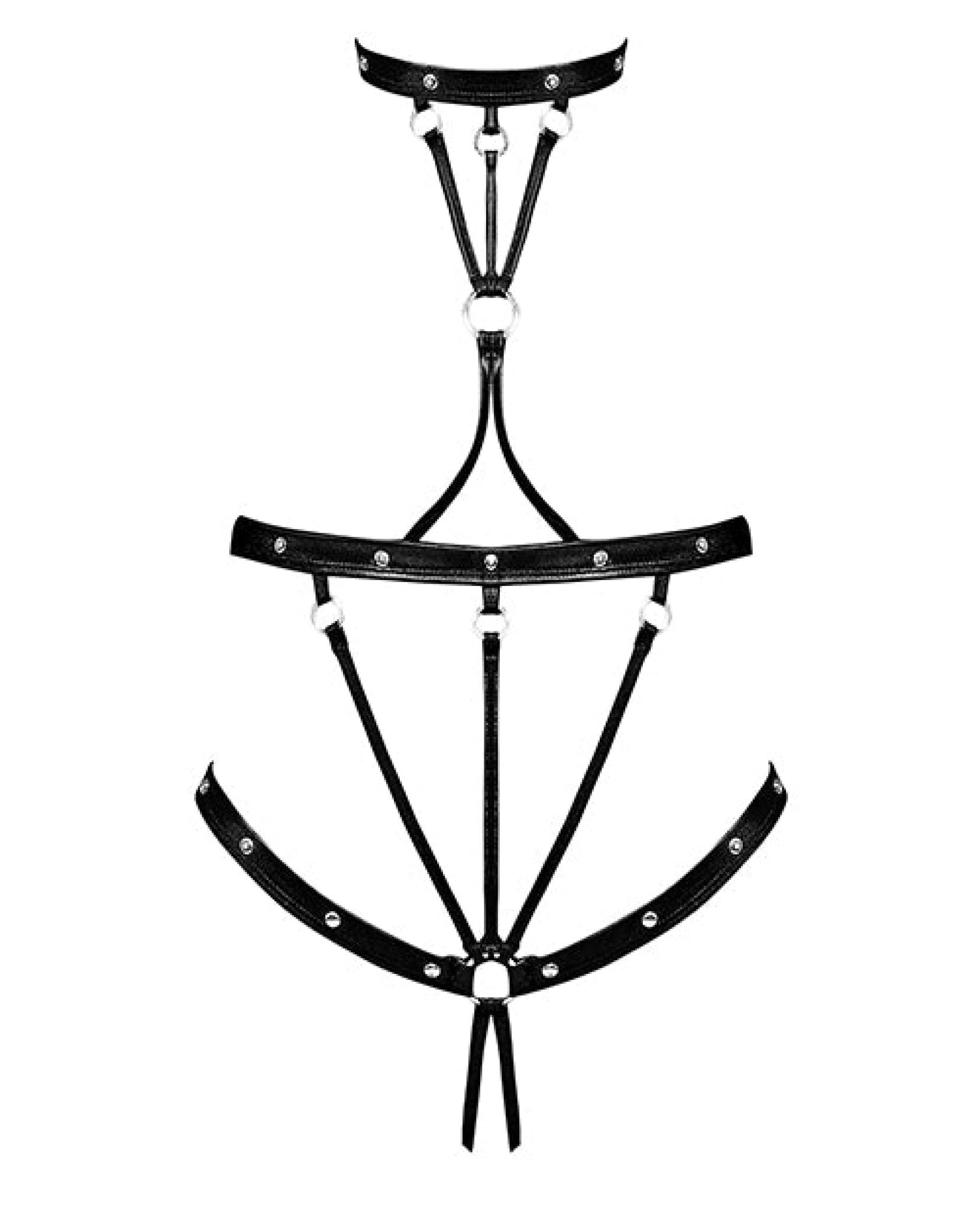 Lust Seducer Strappy Cupless & Crotchless G-string Teddy Black - SEX LOVE DOLLS