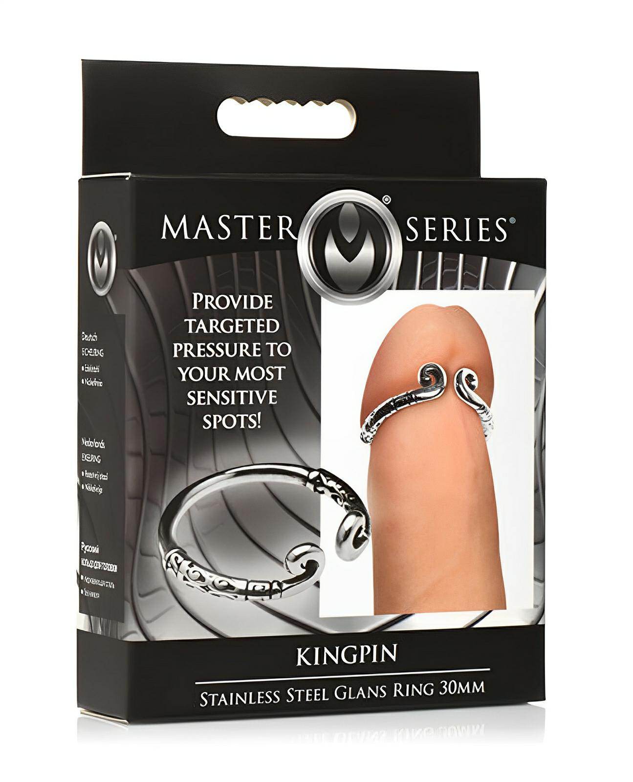 Master Series Kingpin Stainless Steel 30mm Glans Ring - SEX LOVE DOLLS