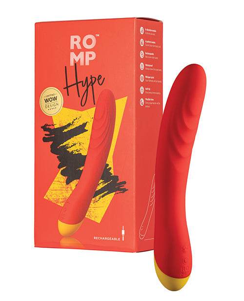 ROMP Hype G Spot Vibrator - Red - SEX LOVE DOLLS