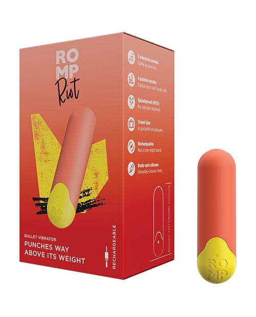 Romp Riot Bullet Vibrator - Orange - SEX LOVE DOLLS