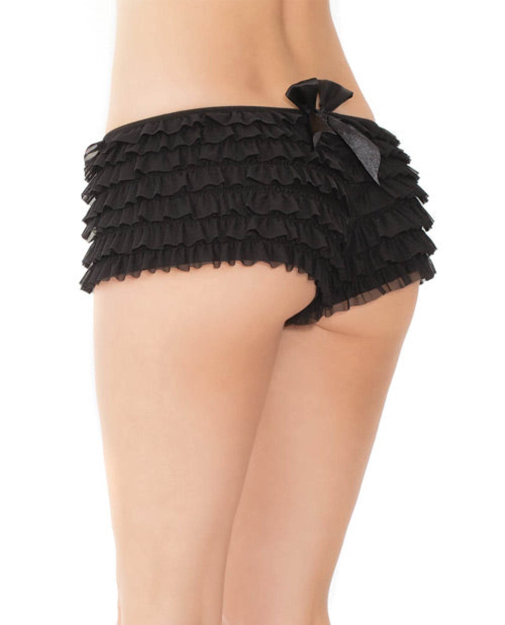 Ruffle Shorts W/back Bow Detai - SEX LOVE DOLLS