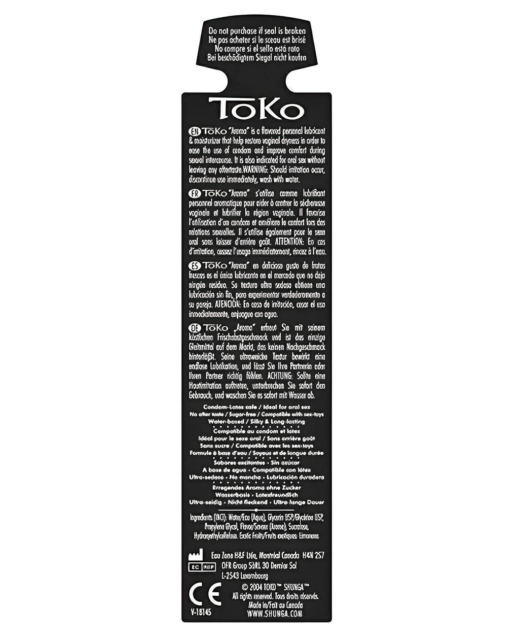 Shunga Toko Aroma Flavoured Lubricant - 5.5 Oz Melon Mango - SEX LOVE DOLLS