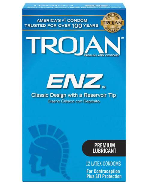 Trojan Enz Lubricated Condoms - SEX LOVE DOLLS