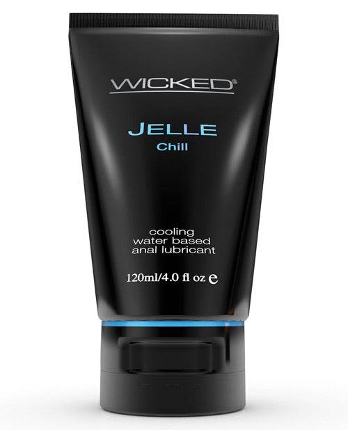 Wicked Sensual Care Jelle Chill Water Based Anal Gel Lubricant - 4 oz - SEX LOVE DOLLS