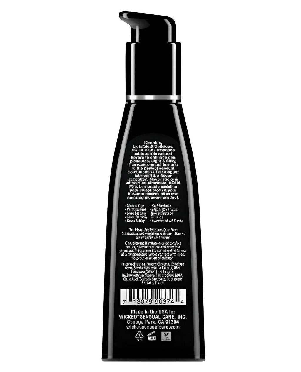 Wicked Sensual Care Water Based Lubricant - 4 Oz - SEX LOVE DOLLS
