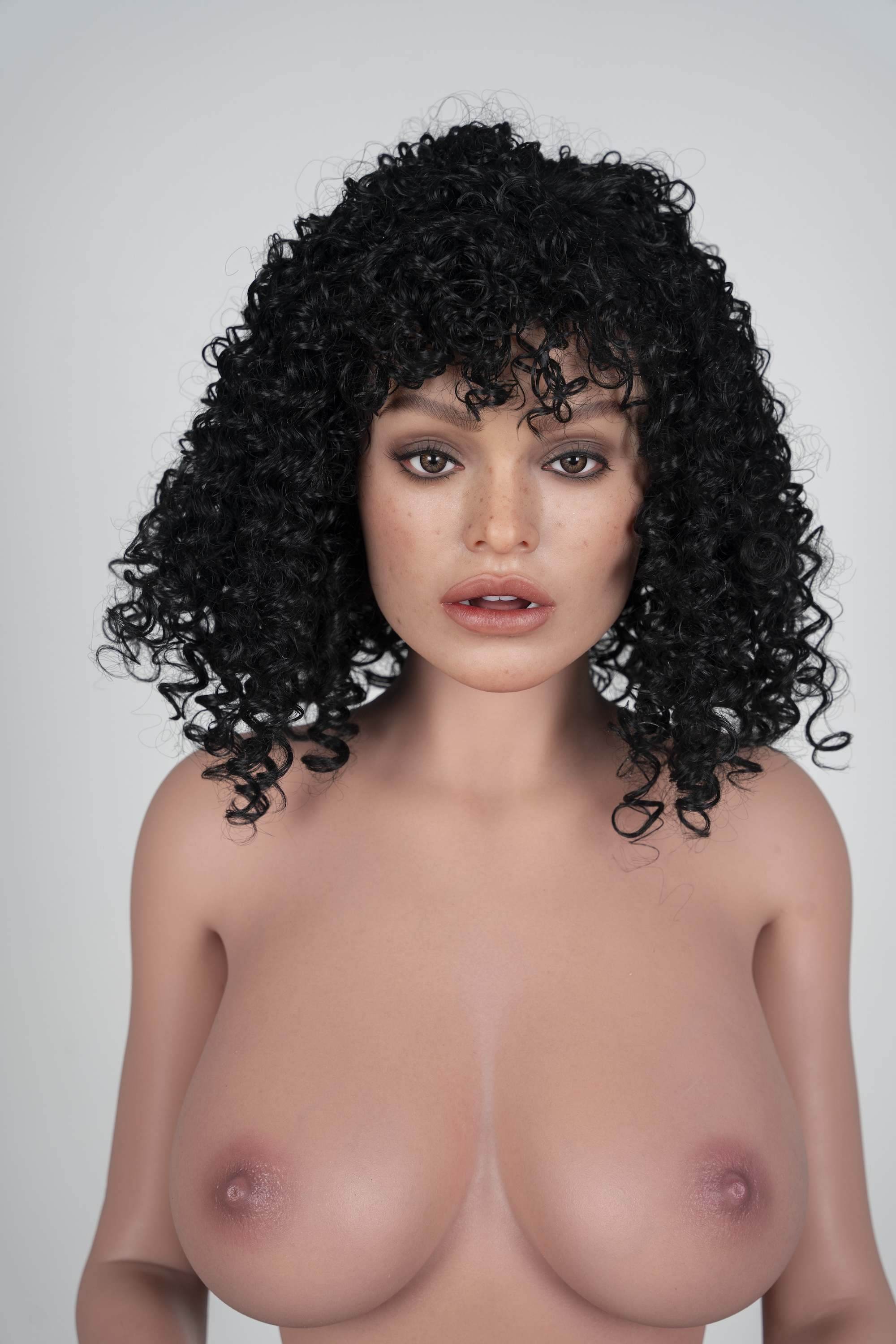 164cm/5ft4 G-cup Realistic Tan BBW Curvy Sex Doll SLE2.0-ZXE202_1[USA STOCK] - SEX LOVE DOLLS